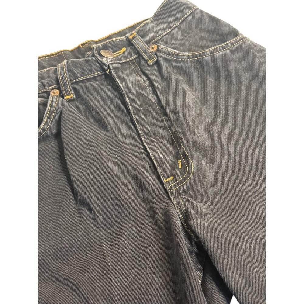 VTG LEVIS 509 28x34 Womens Black High Waisted Mom Denim Jeans Classic Streetwear - Picture 5 of 10